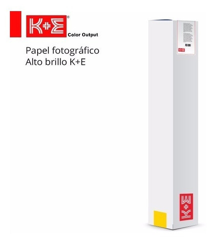 Rollo Papel Fotografico Alto Brillo Kronaline Ke010 Hq Ke Color Blanco