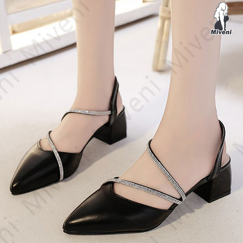 Sandalias Elegante De Moda Tacón Alto Para Mujer Con Correas