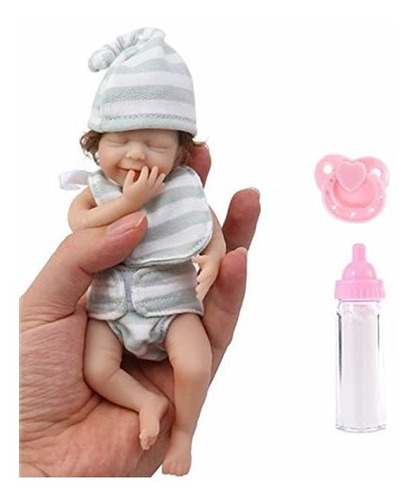 Mini Muñecas De Bebé Reborn, Muñeca De Niña Recién Nacida Re