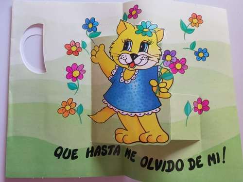 4 Tarjetas Día Del Amigo Dibujos Infantiles Vintage Retro
