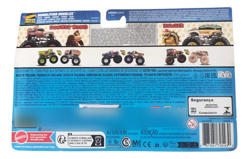 Hotwheels Monster Truck Donkey Kong Vs Bowser Mix