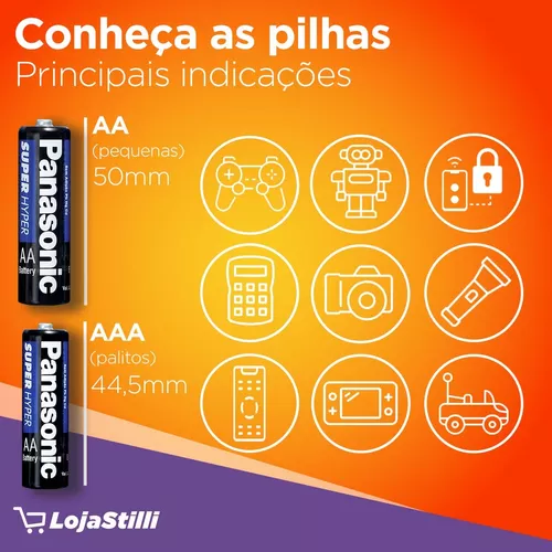 Pilha AA Comum - Panasonic - Comprar em Ideia Papelaria