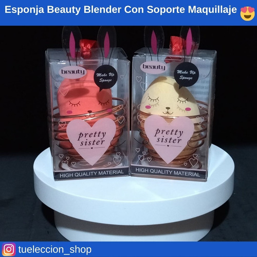 Esponja Beauty Blender Con Soporte Maquillaje 