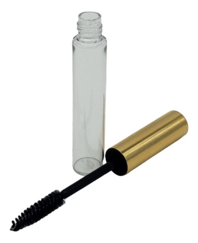 Envase Vacio Rimel/brocha 10ml Plastico Tapa Dorada (100 Pz)