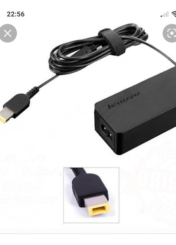 Cargador Original Lenovo Punta Rectangular Usb 20v 2,25a