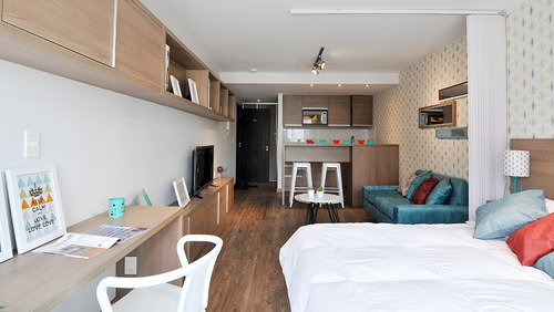 Imagen 7 de 13 de Apartamentos De 1 Dormitorio Y Monoambientes En Pocitos
