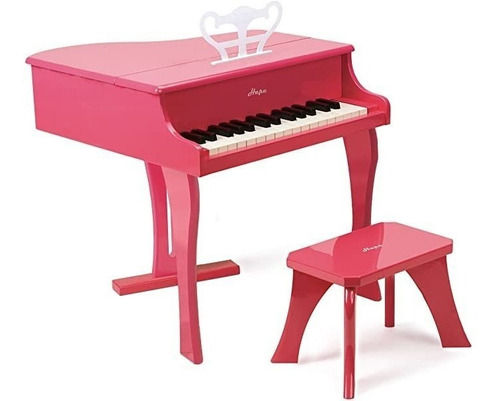 Hape Happy Grand Piano En Rosa Instrumento Musical De Mader.