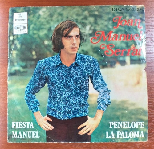 Vinilo Simple Serrat Fiesta Manuel Penelope La Paloma 1970