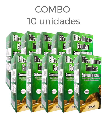 Mega Combo Com 10 Elix&inhame Goulart 250ml + Frete Grátis 