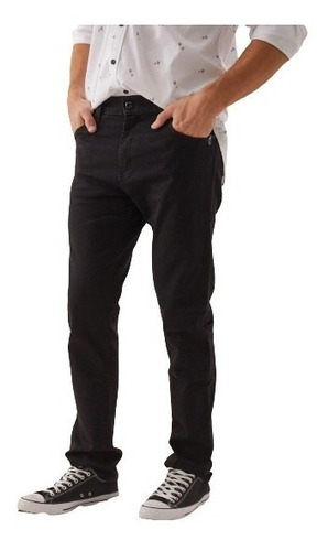 Pantalón Jeans Taverniti Krug Hombre Moda Urbano Negro