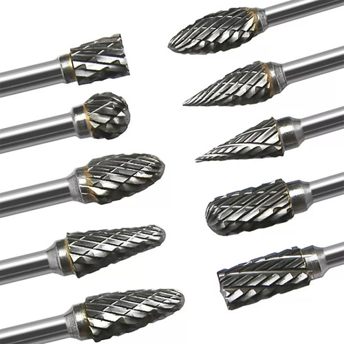 Set Fresas Lima Rotativa 1/8 Metal Duro 20 Piezas