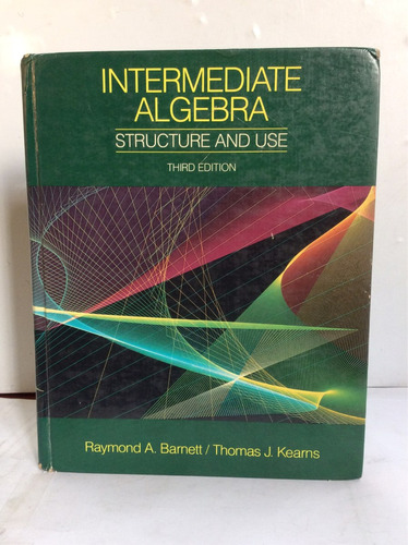 Álgebra Intermedia De Barnett Y Kearns En Inglés