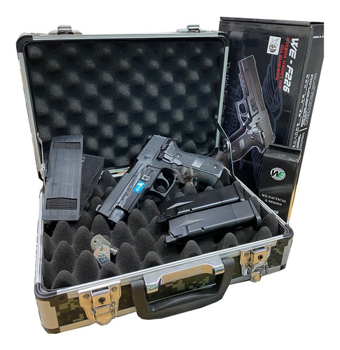 Pistola Airsoft F226 Negra + 1 Cargador Adicional Fmetal We