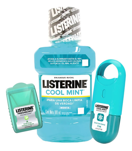 Listerine Cuidado Bucal Kit Completo X3