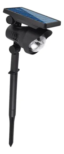 Lampara Estaca Luz Led+panel Solar Césped Jardín Montable