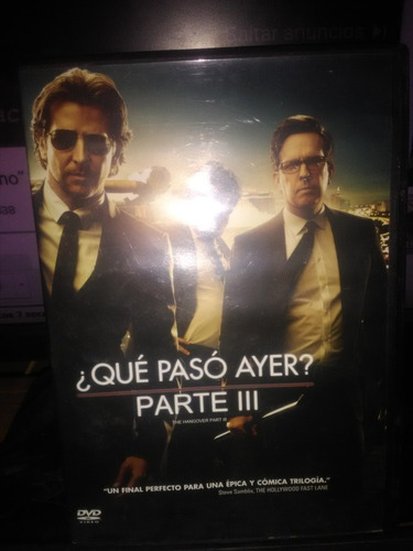 Que Paso Ayer 3 / Zach Galifianakis /dvd / Seminuevo A