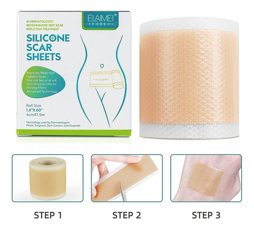 Y Cinta De Silicona For Cicatrices Hoja De Eliminación