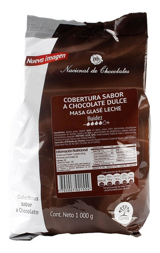 Cobertura Sabor Chocolate De Leche Na - Kg a $21900