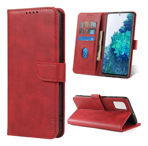 Funda Billetera Samsung Galaxy S20 Fe Premium Rojo