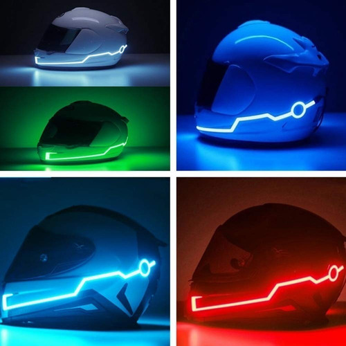 Imagen 2 de 2 de Tira Luz Led Para Casco Moto-bici-nieve En Xero Racing