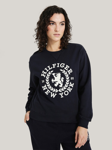 Polerón Crest Logo Bordado Azul Tommy Hilfiger