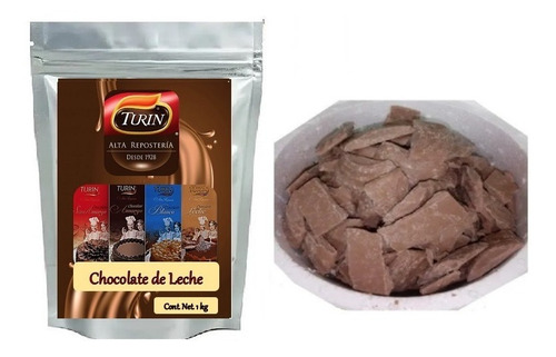 1 Kg De Chocolate De Leche, 1 Amargo Y 1 Blanco Turin
