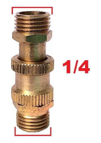 Válvula Conector Salida De Aire Para Compresor 1/4 X1/4