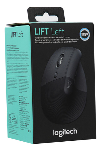 Fpc Mouse Logitech Lift Vertical Ergonómico Para Zurdos