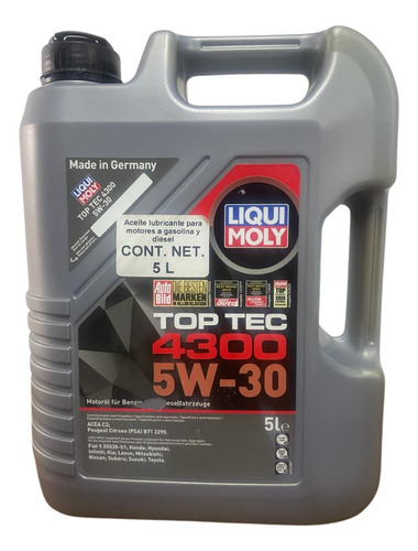 Toptec 5w30 5lt Aceite Sintetico Para Motores Liqui Moly