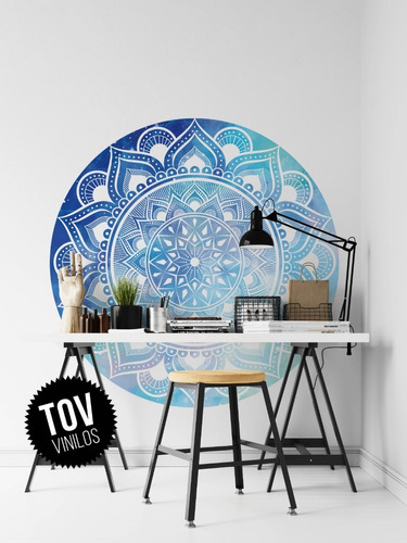 Vinilo Decorativo Tov Mandala Acuarela X L