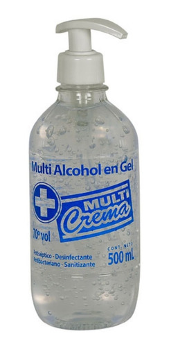 Alcohol En Gel Multi Crema 70° Vol Antiséptico Antibacterial