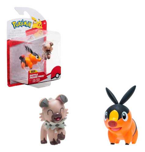 Set Figuras Pokemon - Tepig Y Rockruff