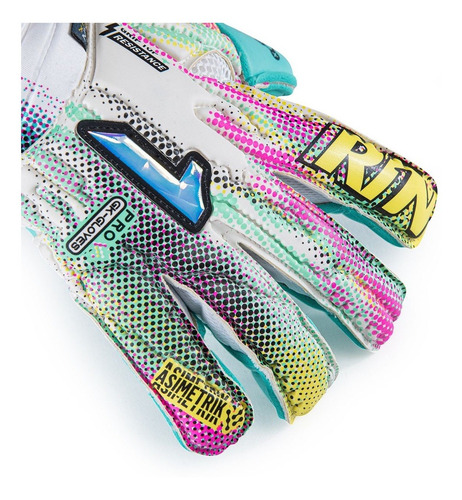 Imagen 2 de 7 de Guantes De Portero Rinat Asimetrik Stellar Pro Blanco