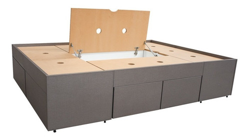 Imagen 4 de 4 de Sommier King O Queen Size Con Cajones Y Baúl - Jmi