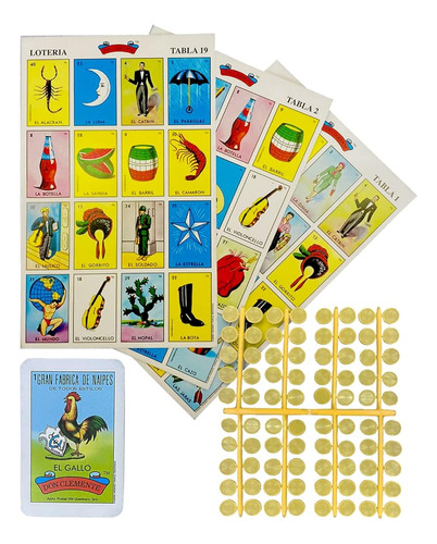 ~? Loteria Mexicana Tradicional Mini Don Clemente 20 Jugador