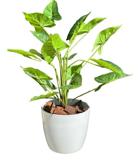  Planta Artificial Con Maceta Escritorio Caladio   45 Cms