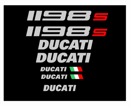 Kit Adesivo Ducati 1198s Preta