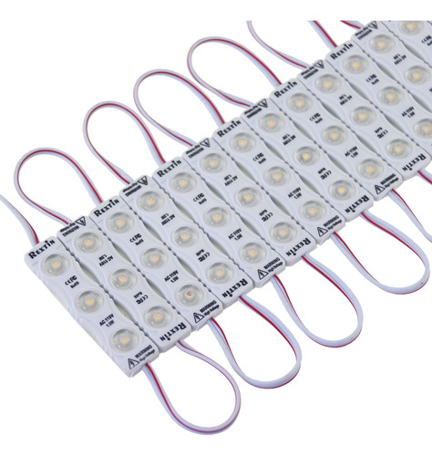 Rextin Super Bright - 100 Luces Led De 110 V, 2835, 3 Modulo