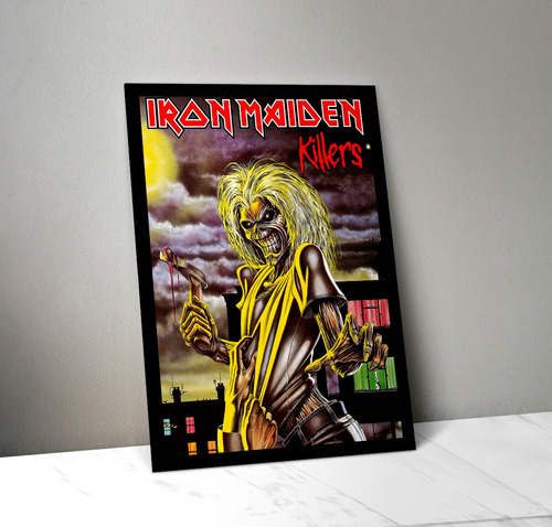 Cuadro Iron Maiden 01 Madera & Vidrio (35x47)