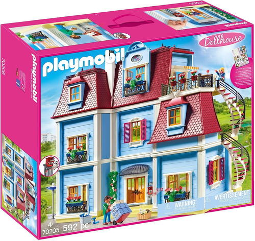 Playmobil Dollhouse 70205 Casa De Muñecas, Con Timbre Real
