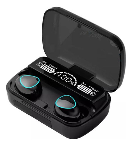 Audífonos Bluetooth Inalámbrico M10 Cargador Color Negro