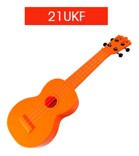 Ukulele Danny De Plastico Naranja Soprano Mod.21ukf 