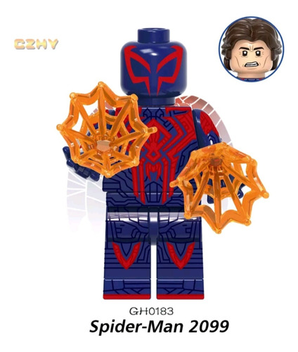 Minifigura Lego Spiderman Del Futuro 2099 De Marvel Nuevo 