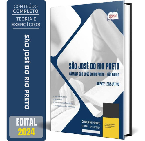 Apostila Câmara São José Do Rio Preto Sp 2024 Agente