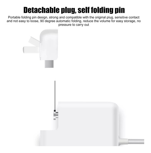 Cargador De Carga Rápida Para Macbook Pc 45w Conector T