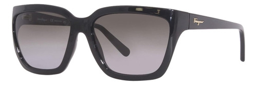 Salvatore Ferragamo-sf1018s 001 Rectangle Gafas De Sol Negro
