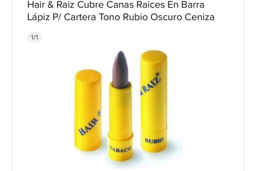 Hair & Raiz Lápiz Cubre Canas Rubio Oscuro 4 Ml Rubio Oscuro Ceniza