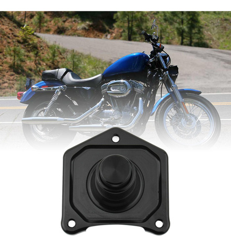 Cubierta De Botón De Arranque De Motocicleta Premium Negro