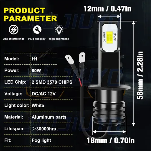 Qa1 Kit De Faros Led 9005 H1 Para 1996-1998 Bmw 328i