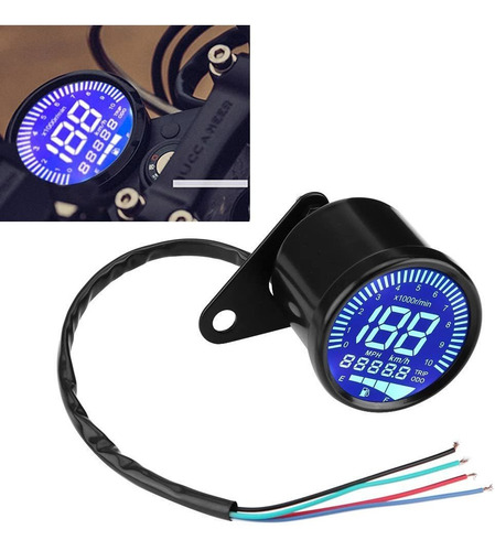 Medidor Velocímetro Motocicleta 12v Dc Universal Digital